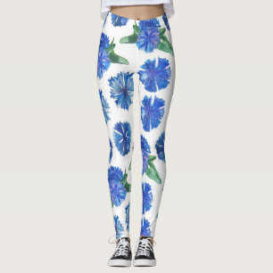 Schöne Aquarellblumen Leggings