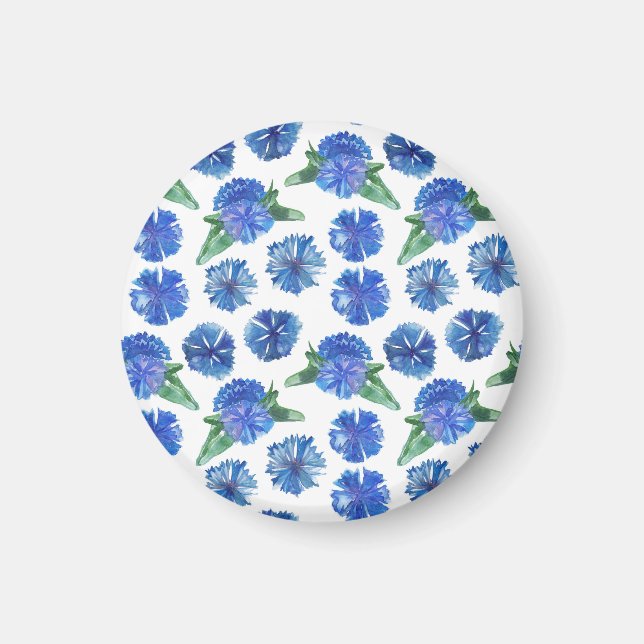 Schöne Aquarellblumen Magnet (Vorne)