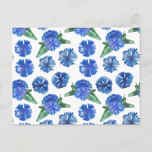 Schöne Aquarellblumen Postkarte (Vorderseite)