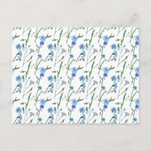 Schöne Aquarellblumen Postkarte