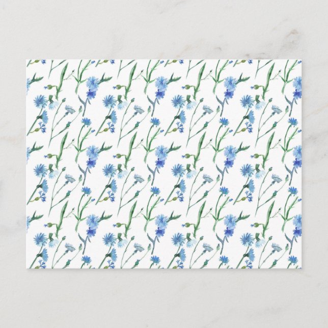 Schöne Aquarellblumen Postkarte (Vorderseite)