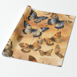 Schöne Aquarellbutterfische Geschenkpapier