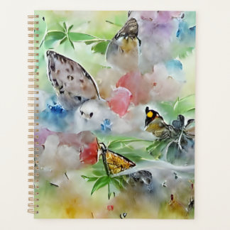 Schöne Aquarellbutterfliegen AI Generated Art Planer