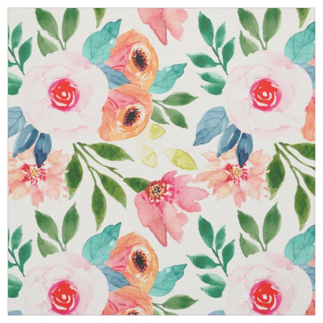 Schöne Aquarellfarben-Blume Stoff (Muster)