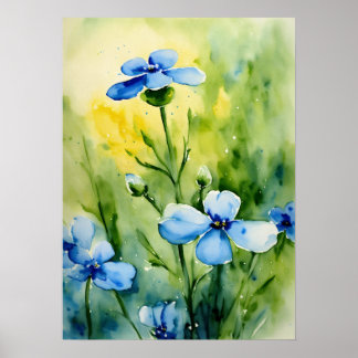 Schöne Aquarellkunst für die Wanddekoration Poster