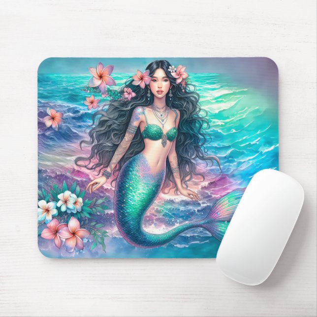 Schöne Aquarellmaid Mousepad (Mit Mouse)