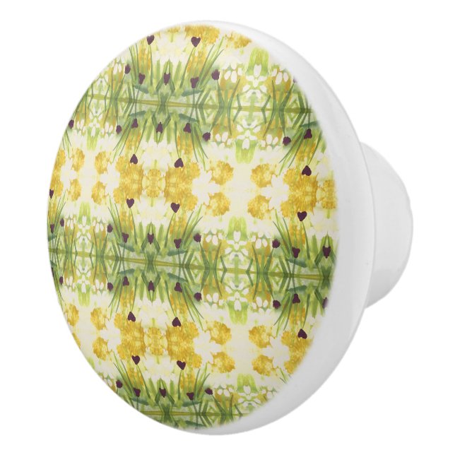 Schöne Aquarelltonhalle Keramikknauf (Rechts)