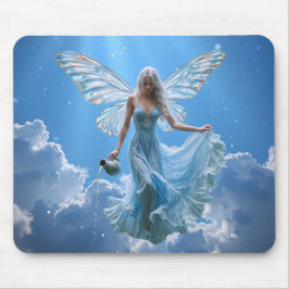 Schöne Aquarius Fairy in den Wolken Mousepad