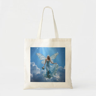 Schöne Aquarius Fairy in den Wolken Tragetasche