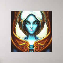 Schöne arcturian Woman Leinwanddruck