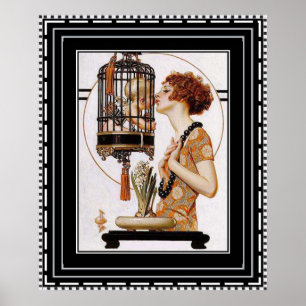 Schöne Art Deco Print Poster