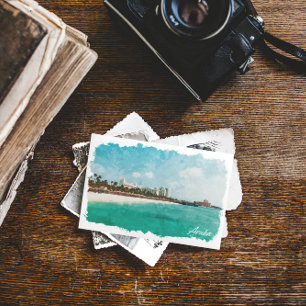 Schöne Aruba Tropical Island Reise Postkarte