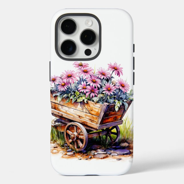 Schöne Aster-Blume in einem Radfass Case-Mate iPhone Hülle (Rückseite)