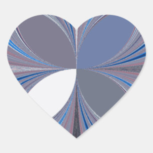 Schöne atemberaubende Butterfly-Farbgebung Weiche  Herz-Aufkleber