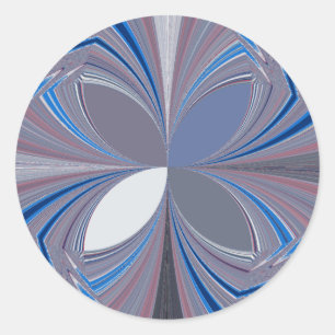 Schöne atemberaubende Butterfly-Farbgebung Weiche  Runder Aufkleber