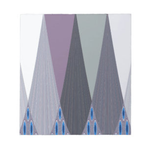 Schöne atemberaubende Chevron-Design-Kunst drucken Notizblock