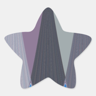 Schöne atemberaubende Chevron-Design-Kunst drucken Stern-Aufkleber