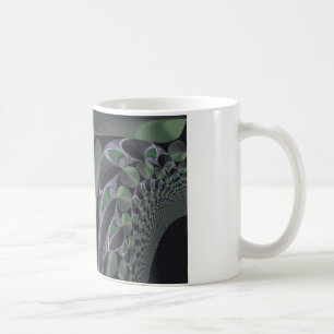 Schöne atemberaubende grüne Aurora-Textur-Kunst-De Tasse