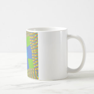 Schöne atemberaubende grüne blaue cyan Kunst Druck Tasse