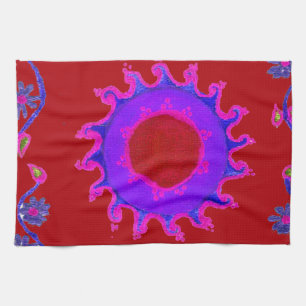 Schöne, atemberaubende Indien-Motiv-Mehndi-Kunst-D Handtuch