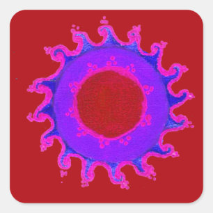 Schöne atemberaubende indische Motiv Mehndi marine Aufkleber