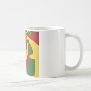 Schöne atemberaubende Rasta-Farben Kunstprint Kaffeetasse
