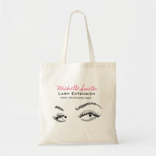Schöne Augen Lange Wimpern Wimpernverlängerung Tragetasche