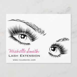 Schöne Augen Long Lashes Lash Extension Postkarte