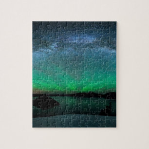 Schöne Aurora Borealis/Nordlichter Puzzle