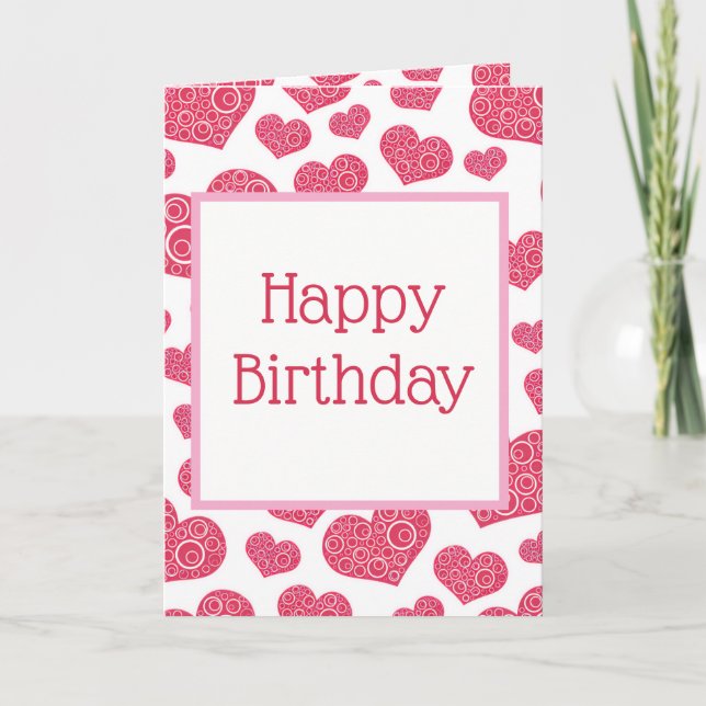 SCHÖNE AUSDRÜCKE -Geburtstag Karte (Vorderseite)