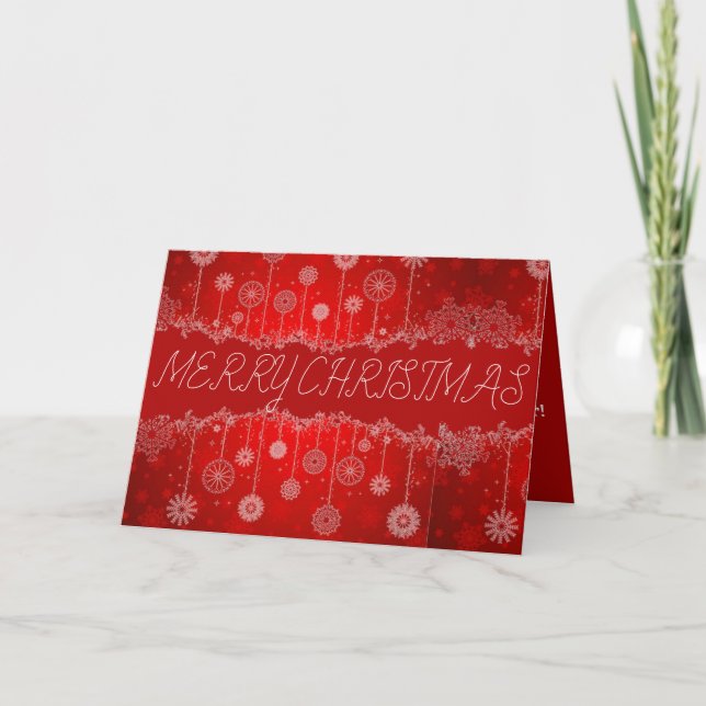 SCHÖNE AUSDRÜCKE - Weihnachts-Grußkarte Feiertagskarte (Vorderseite)