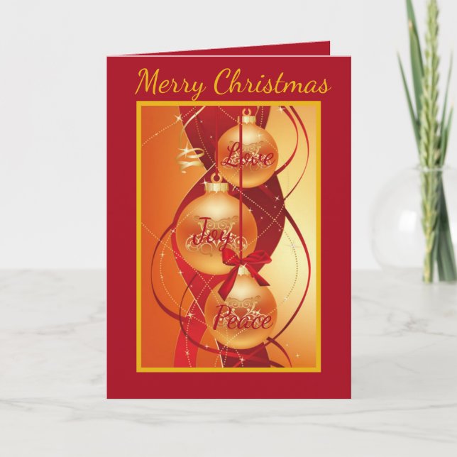 Schöne Ausdrücke Weihnachtskarten Feiertagskarte (Vorderseite)