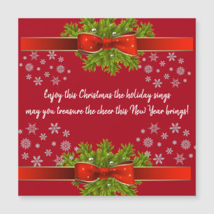 Schöne Ausdrücke - Weihnachtskarten Magnetkarte