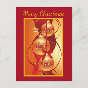 Schöne Ausdrucks-Weihnachts-Grußkarte Feiertagspostkarte