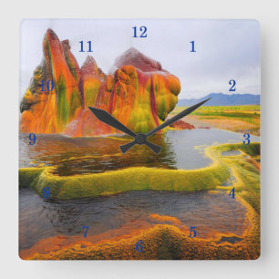 Schöne Außenansicht Wall Clock Quadratische Wanduhr