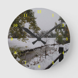 Schöne Außenansicht Wall Clock Runde Wanduhr