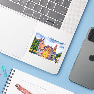 Schöne Aussicht auf Brügge Aufkleber