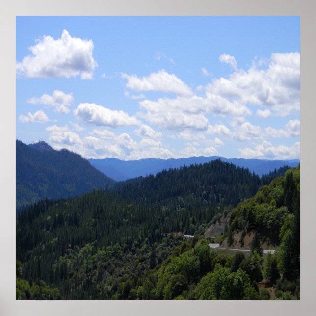 Schöne Aussicht auf das Tal.... Poster (Vorne)