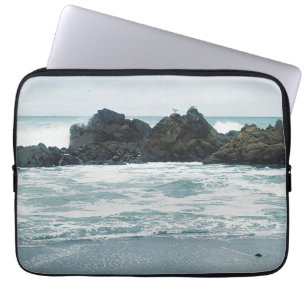 Schöne Aussicht auf den Strand...... Laptopschutzhülle