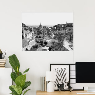 Schöne Aussicht auf Dubrovnik, Kroatien Poster