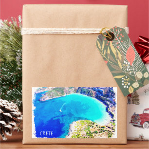 Schöne Aussicht auf Kreta Griechenland Rechteckiger Aufkleber