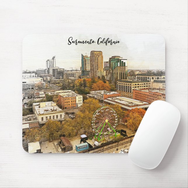 Schöne Aussicht auf Sacramento Mousepad (Mit Mouse)