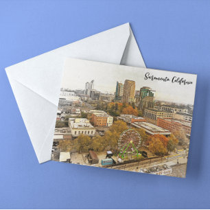 Schöne Aussicht auf Sacramento Postkarte