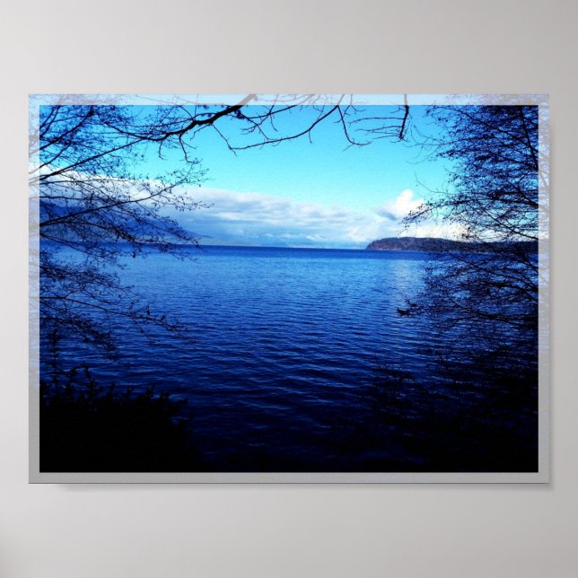 Schöne Aussicht aufs Meer Poster (Vorne)