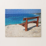 Schöne Aussicht aufs Meer Puzzle<br><div class="desc">Terrasse an der Küste mit schönem Meerblick auf Zypern</div>