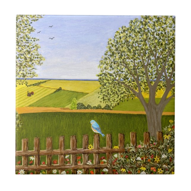 Schöne Aussicht Fliese (Vorderseite)