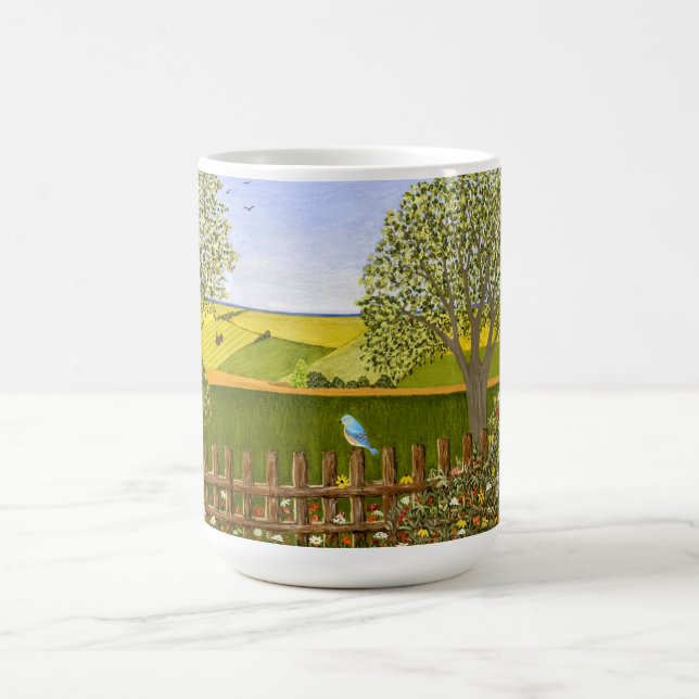 Schöne Aussicht groß Kaffeetasse (Mittel)