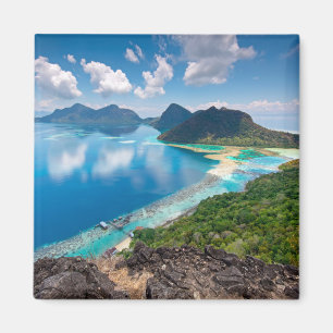 Schöne Aussicht   Top of Bohey Dulang Island Magnet
