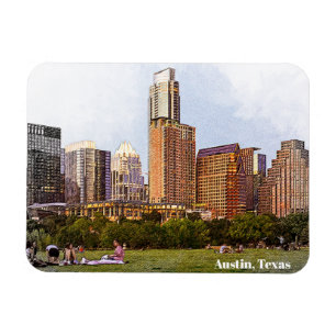 Schöne Austin Texas Skyline Travel Magnet