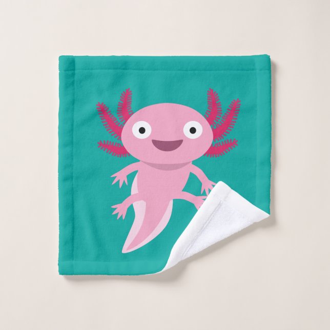 Schöne Axolotl-Illustration Waschlappen (Waschlappen)